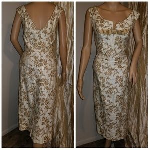 1960s body con formal gown